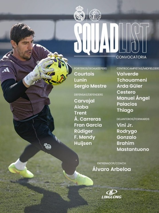 英超直播-皇马公布本轮西甲名单：姆巴佩、卡马文加缺席，罗德里戈回归